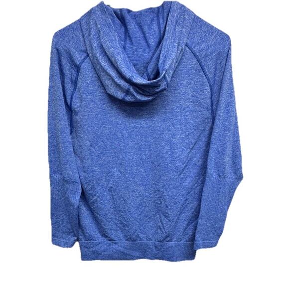 The North Face Womens Hoodie Size Large Go Seamless Pullover Heathered Blue - Picture 7 of 7